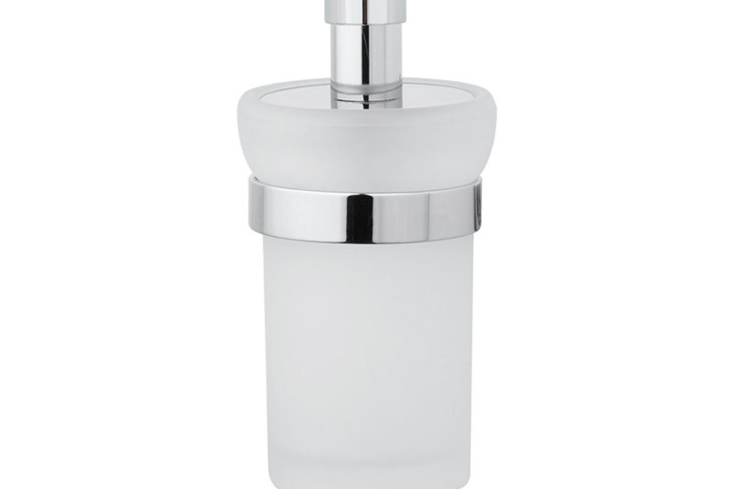 dosatore vetro appoggio rest standing liquid soap dispenser in glass cm. 7x7x15,8