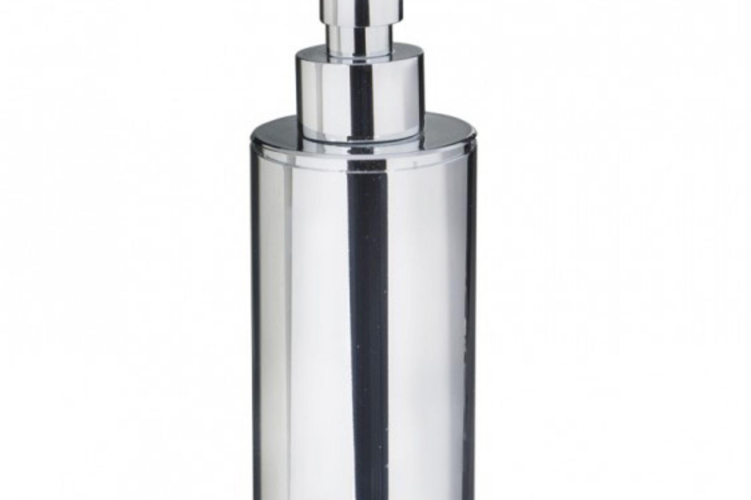 dosatore metallo tondo appoggio rest standing round liquid soap dispenser in metal Ø cm. 6x H. cm. 20