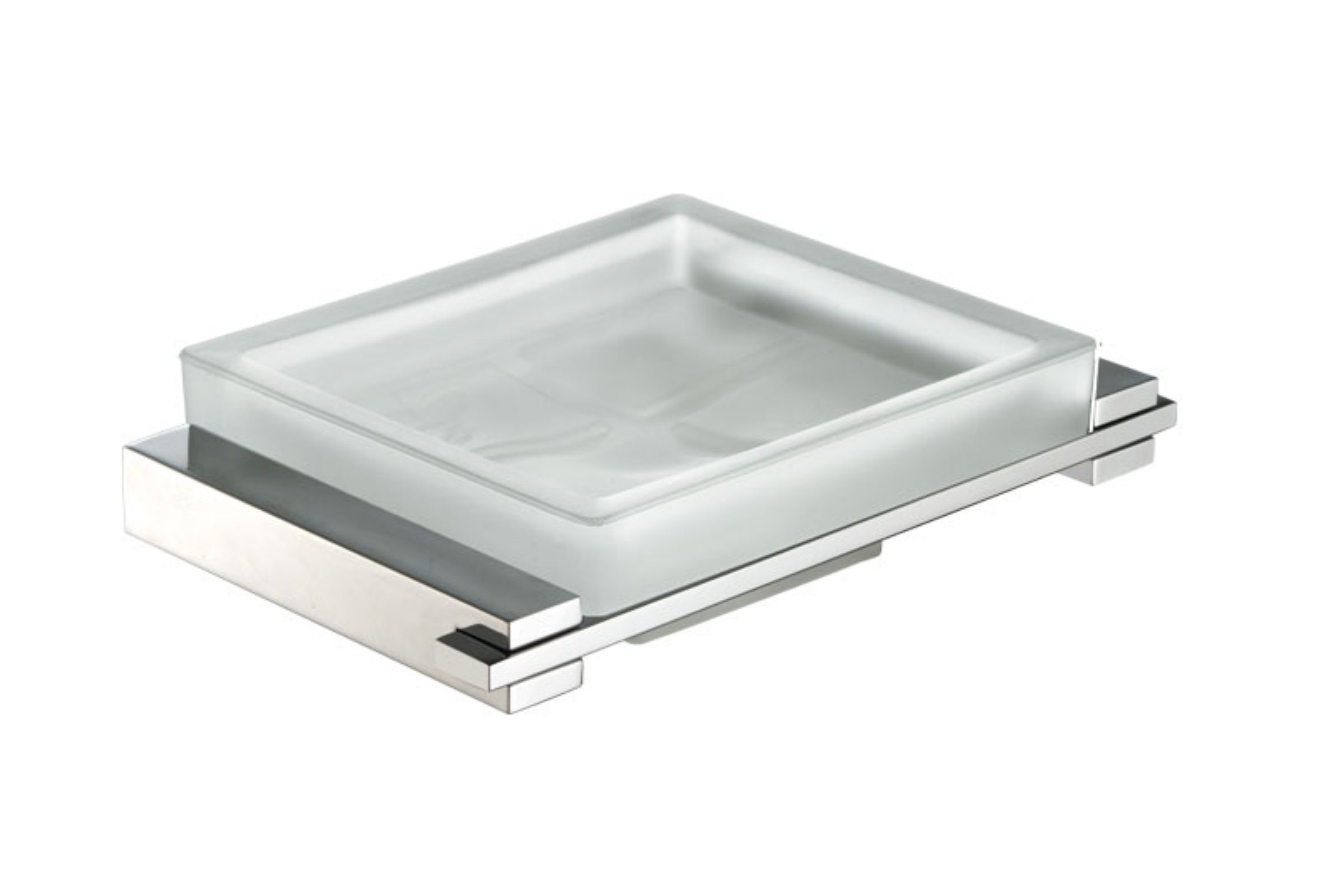 soap dish in glass cm. 15x9,5x3,8