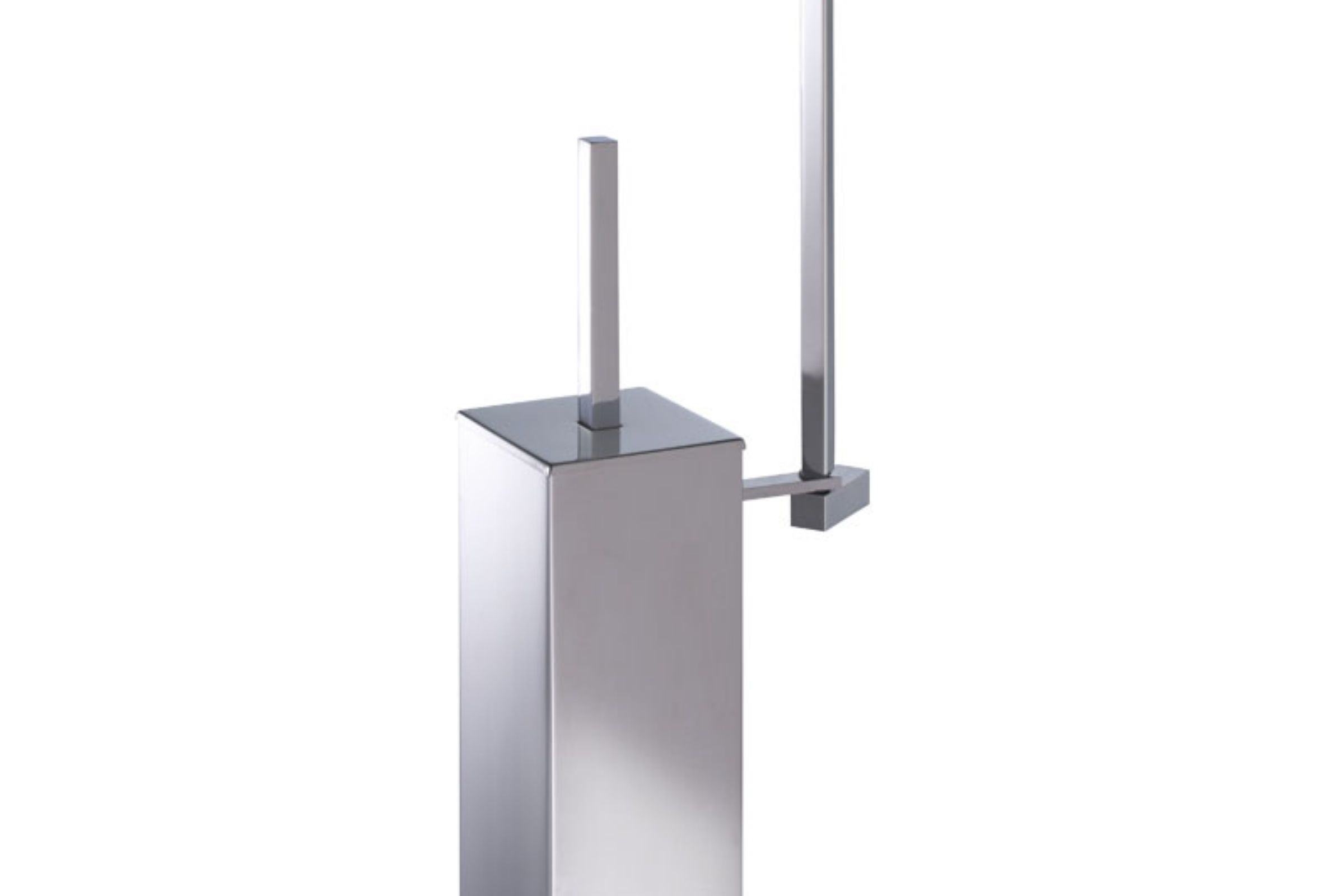 pivoted toilet paper holder (DQ10/200) toilet brush holder in metal cm. 8x16x47