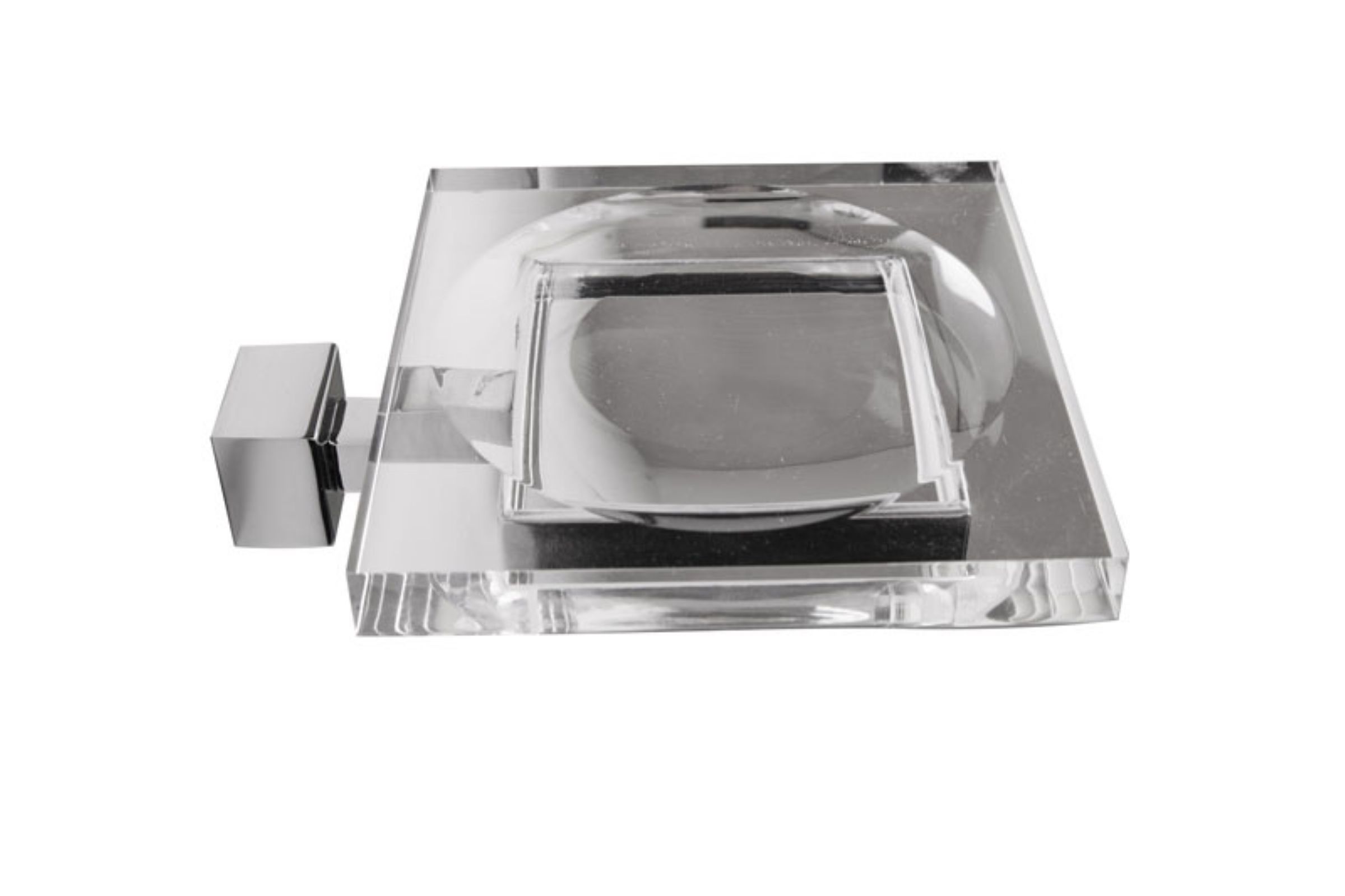 porta sapone in plexiglass soap dish in plexiglass cm. 14,5x11x4