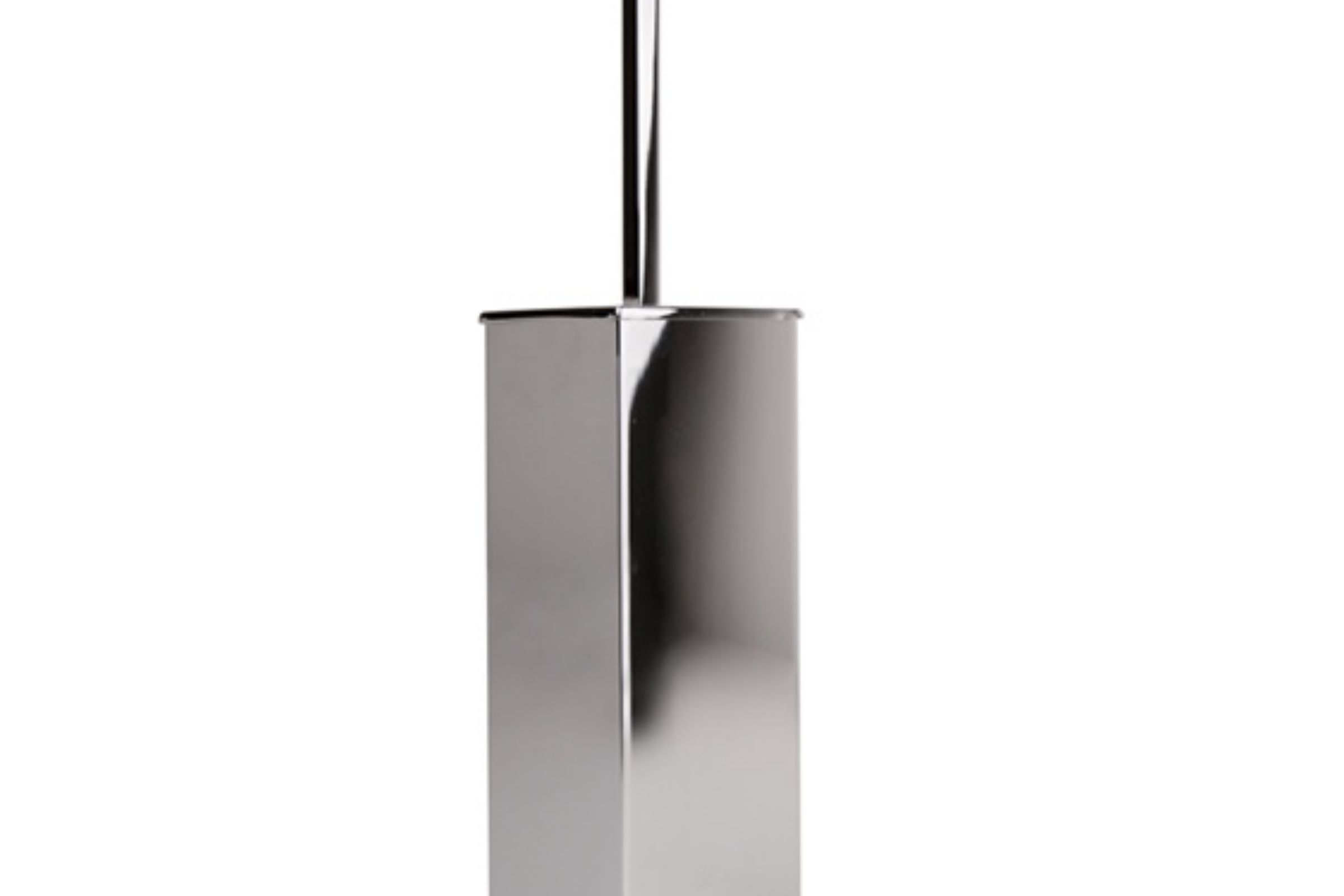 floor standing toilet brush holder in metal cm. 8x8x36