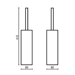 Standing toilet brush holder QU 253 - QU 253 cromo 51