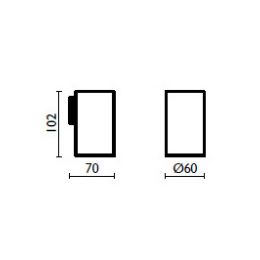 Tumbler holder in brass AM 144 - AM 144 Chrome 51