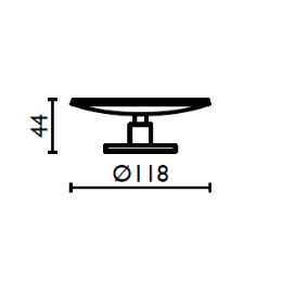 Standing soap holder in brass AM 725 - AM 725 Chrome 51