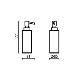 Porta sapone liquido d’appoggio Ambiente - AM 727 Cromo 51