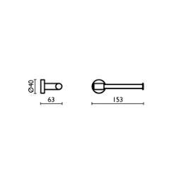 Porta rotolo Tecno - TE 235 Cromo 51