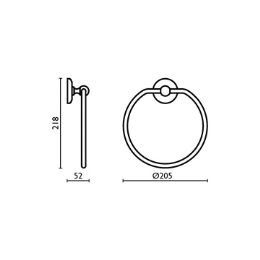 Towel ring SH 213 - SH 213 Chrome 51