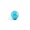 Toothbrush holder Elite in chromed brass and coloured glass - Porta bicchiere Elite acqua mare trasparente
