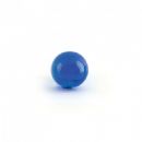 Porta sapone da bagno linea Elite in ottone cromato e finali in vetro colorato - Porta sapone Elite blu trasparente