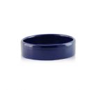 Porta sapone da appoggio rotondo in ceramica - Porta sapone da appoggio blu BD-SAP-CBL-03