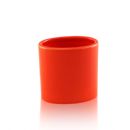Bicchiere da appoggio ovale in ceramica - Bicchiere da appoggio ovale arancione  BD-BIC-CAR-01