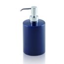 Dispenser - dosatore di sapone liquido da appoggio in ceramica e ottone cromato - Dispenser - dosatore di sapone liquido blu BD-DIS-CBL-03