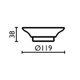 Náhradné diely Držiak na mydlo Ø12 cm - Ricambio porta sapone RI.03