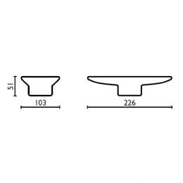 Spare double oval soap holder in ceramic - RI.09