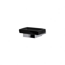 Portasapone in ceramica Kubic - Portasapone in ceramica Kubic nero K931N