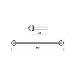 Porta salviette doppio 40 Tecno - TE 216