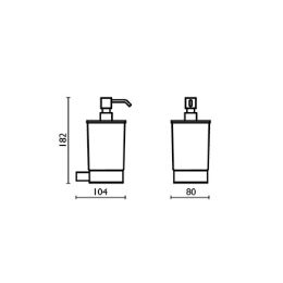 Porta sapone liquido Essenza - EZ127  cromo 51