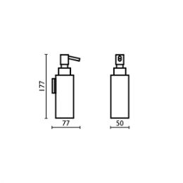 Porta sapone liquido Essenza - EZ128 cromo 51