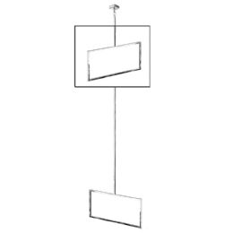 Anello rettangolare con stelo quadro in metallo - Anello rettangolare con stelo quadro in metallo