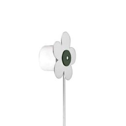 Piantana “FIORE” con 1 porta salviette M’AMA - Piantana “FIORE” con 1 porta salviette M’AMA Bianco opaco
