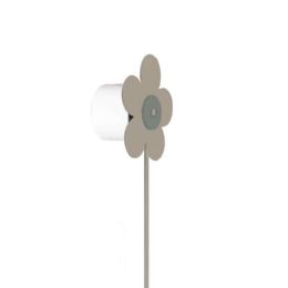 Piantana “FIORE” con 1 porta salviette M’AMA - Piantana “FIORE” con 1 porta salviette M’AMA Tortora