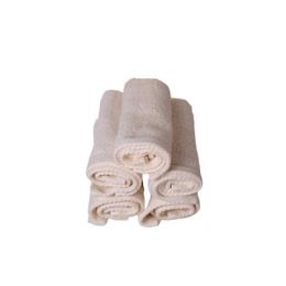 Salviette di cortesia (kit 5 pz) in puro cotone spugna 500gr - Salviette di cortesia (kit 5 pz) in puro cotone spugna 500gr panna