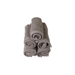 Salviette di cortesia (kit 5 pz) in puro cotone spugna 500gr - Salviette di cortesia (kit 5 pz) in puro cotone spugna 500gr tortora