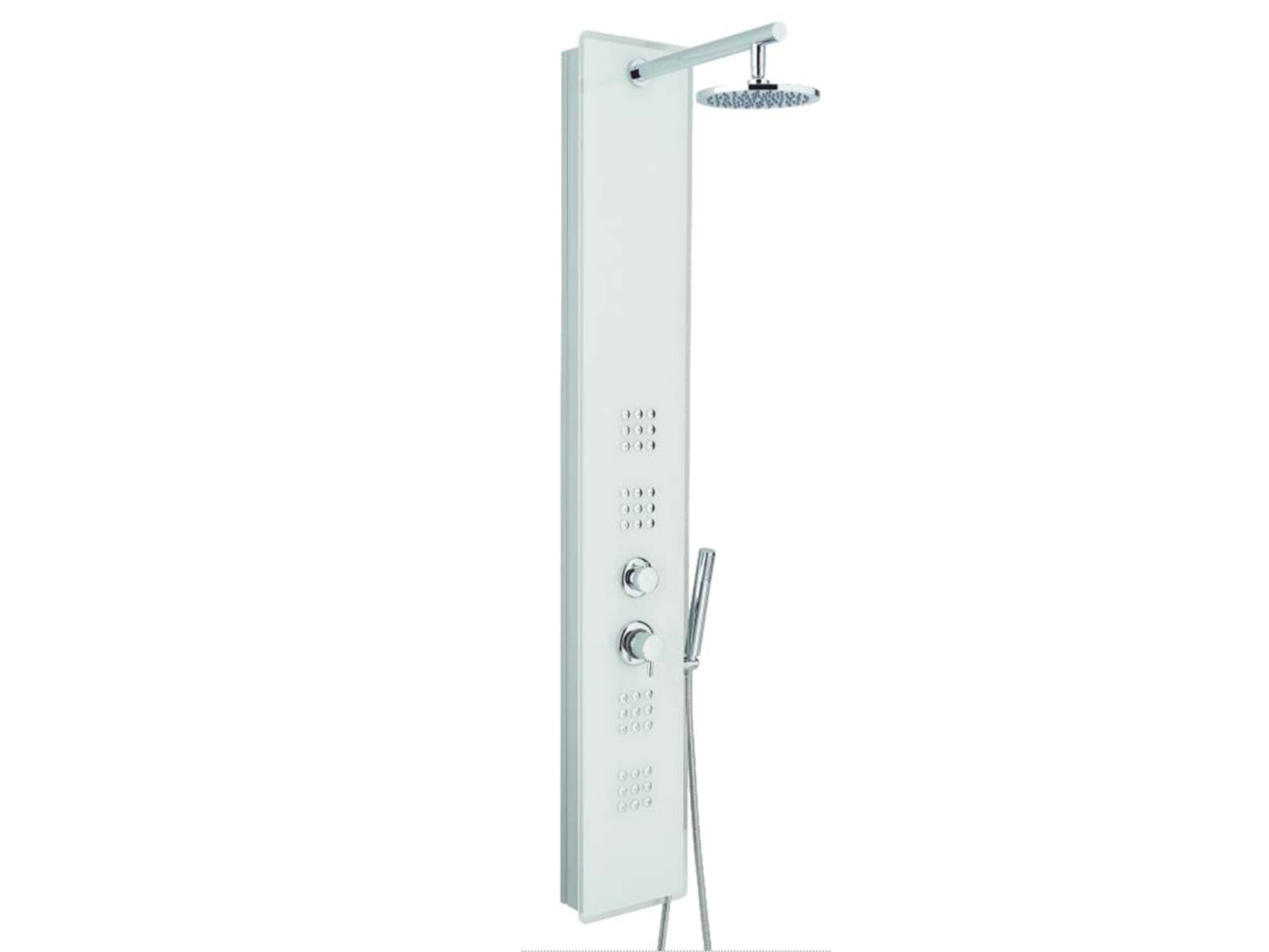 Hydromassage shower panel Crystal - Wihite