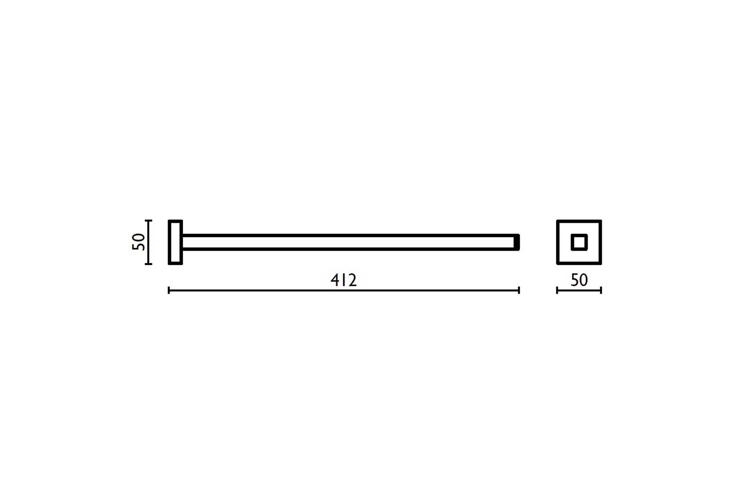 Towel rail 40 cm. QU 215 - QU 215 cromo 51