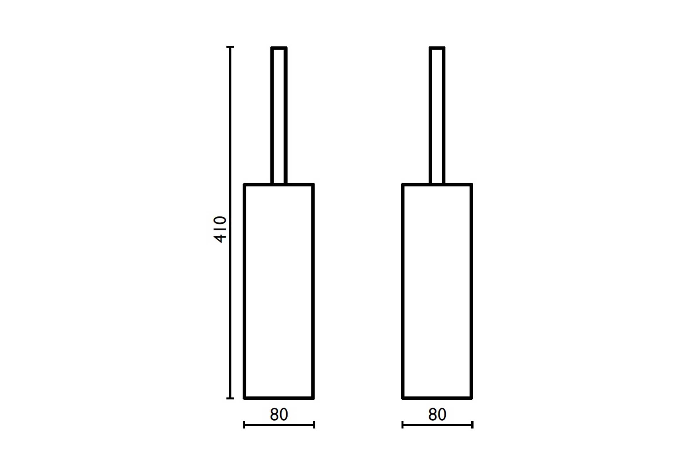 Standing toilet brush holder QU 253 - QU 253 cromo 51