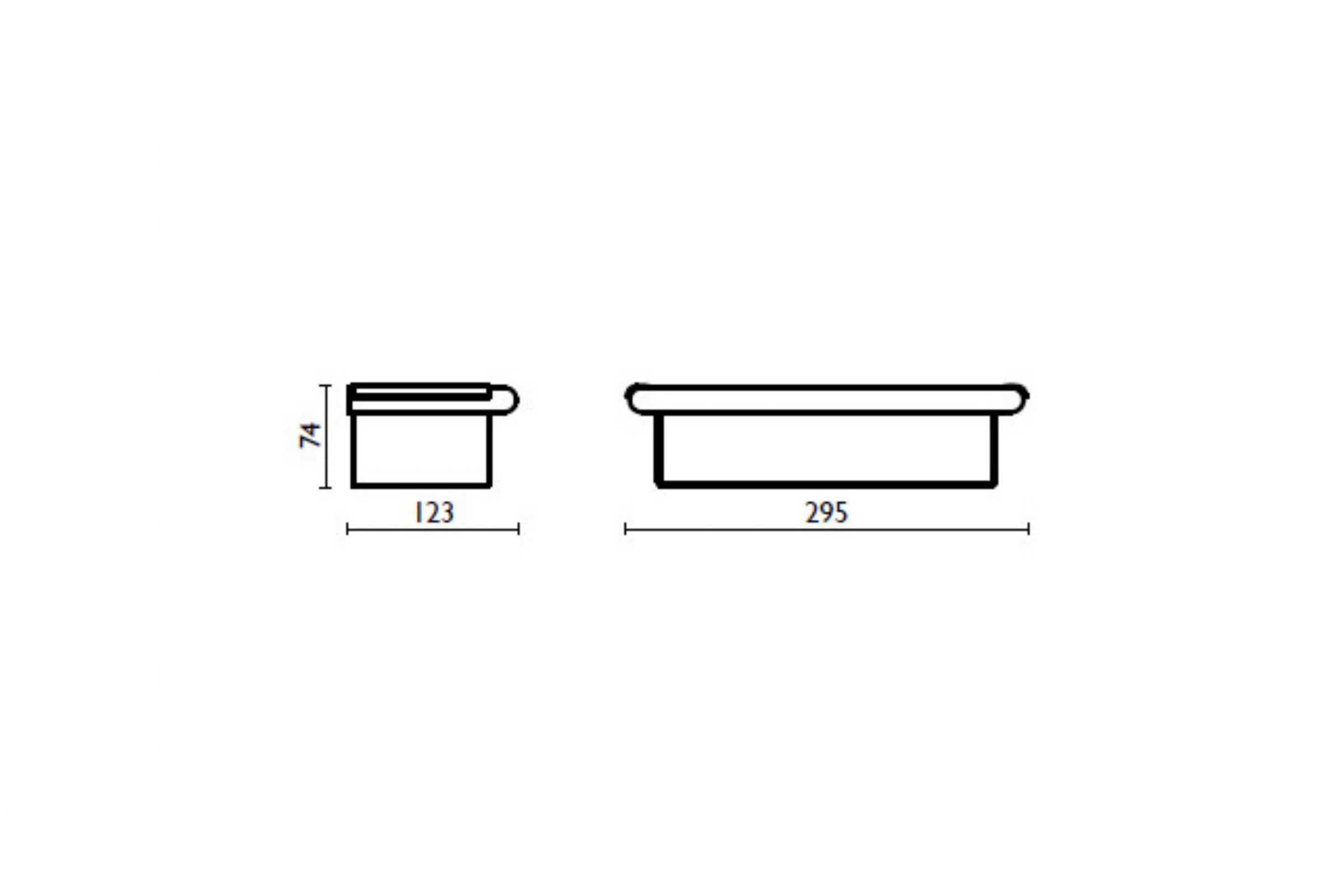 Shower shelf 25 cm AM 137 - AM 137 Chrome 51