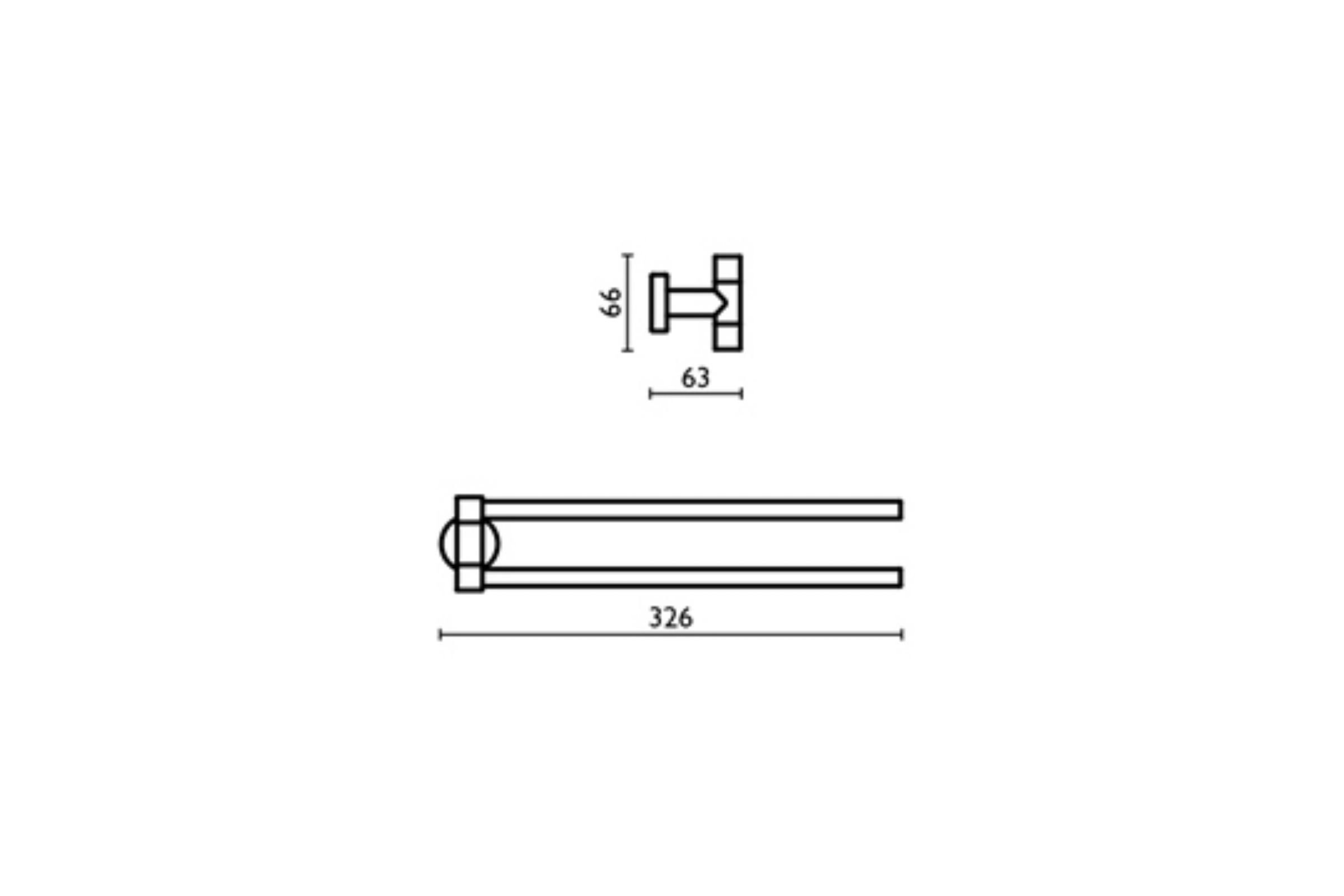 Swivel towel rail TE 214 - TE 214 Chrome 51