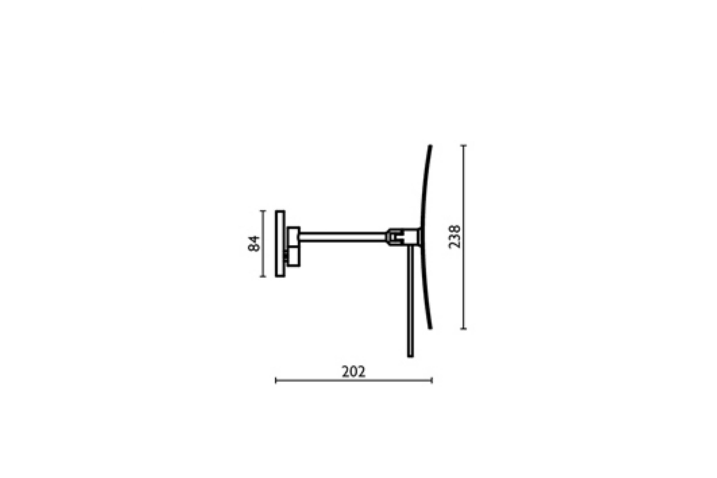 Specchio ingranditore rettangolare (3x) SP 801 - SP 801 Cromo 51