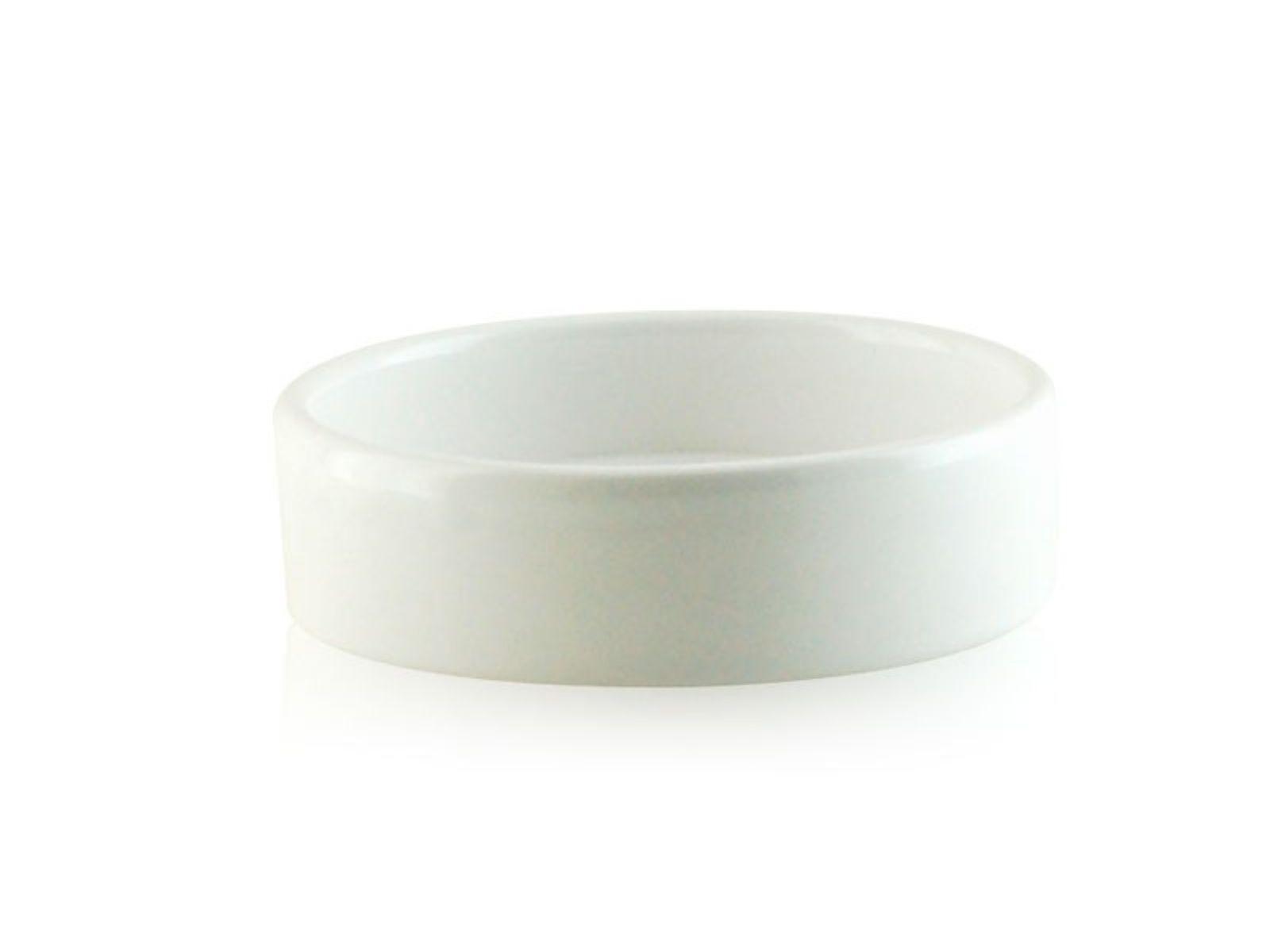 Porta sapone da appoggio rotondo in ceramica - Porta sapone da appoggio bianco BD-SAP-CBI-03
