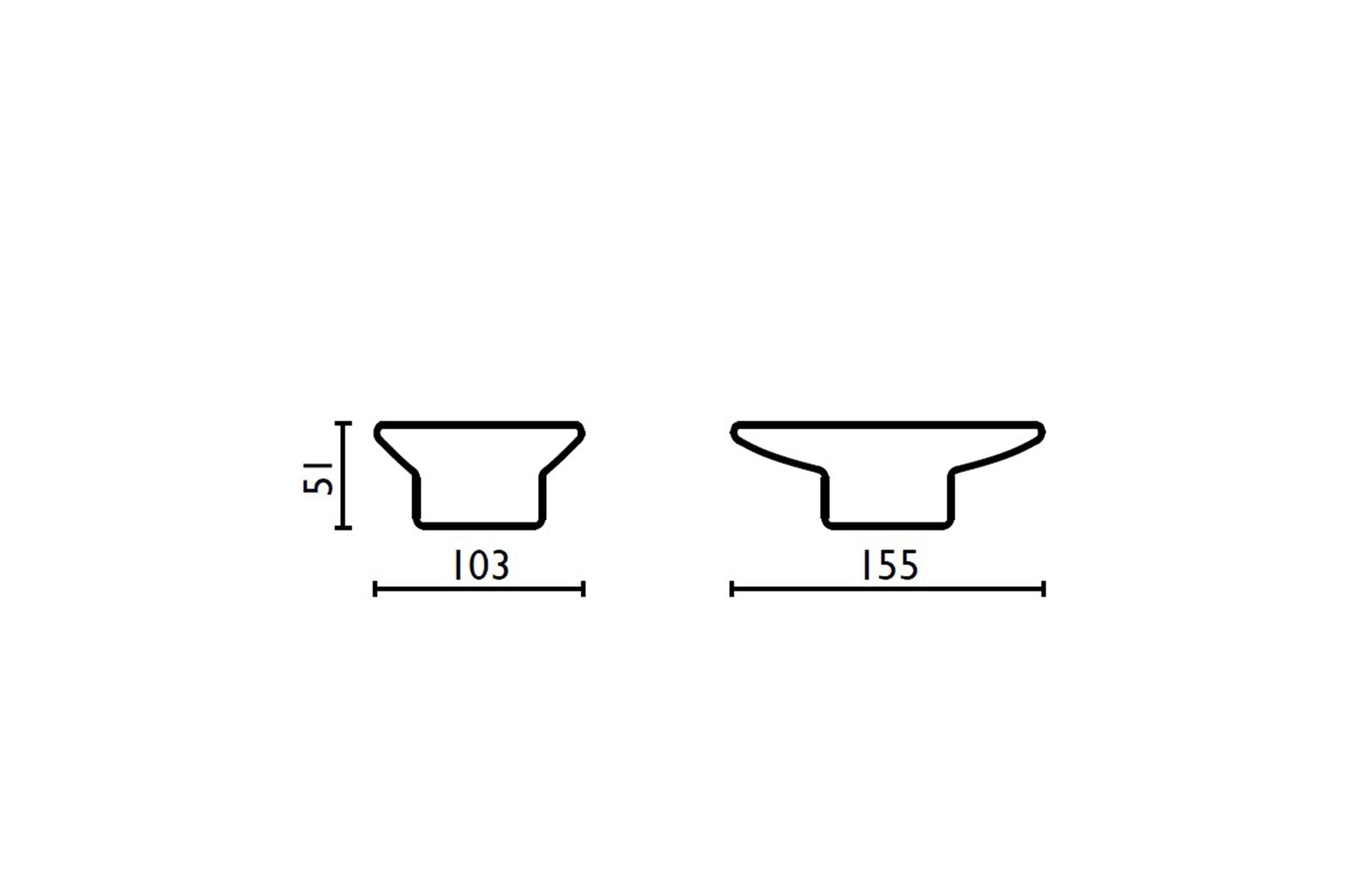 Spare oval soap holder in ceramic - RI.05