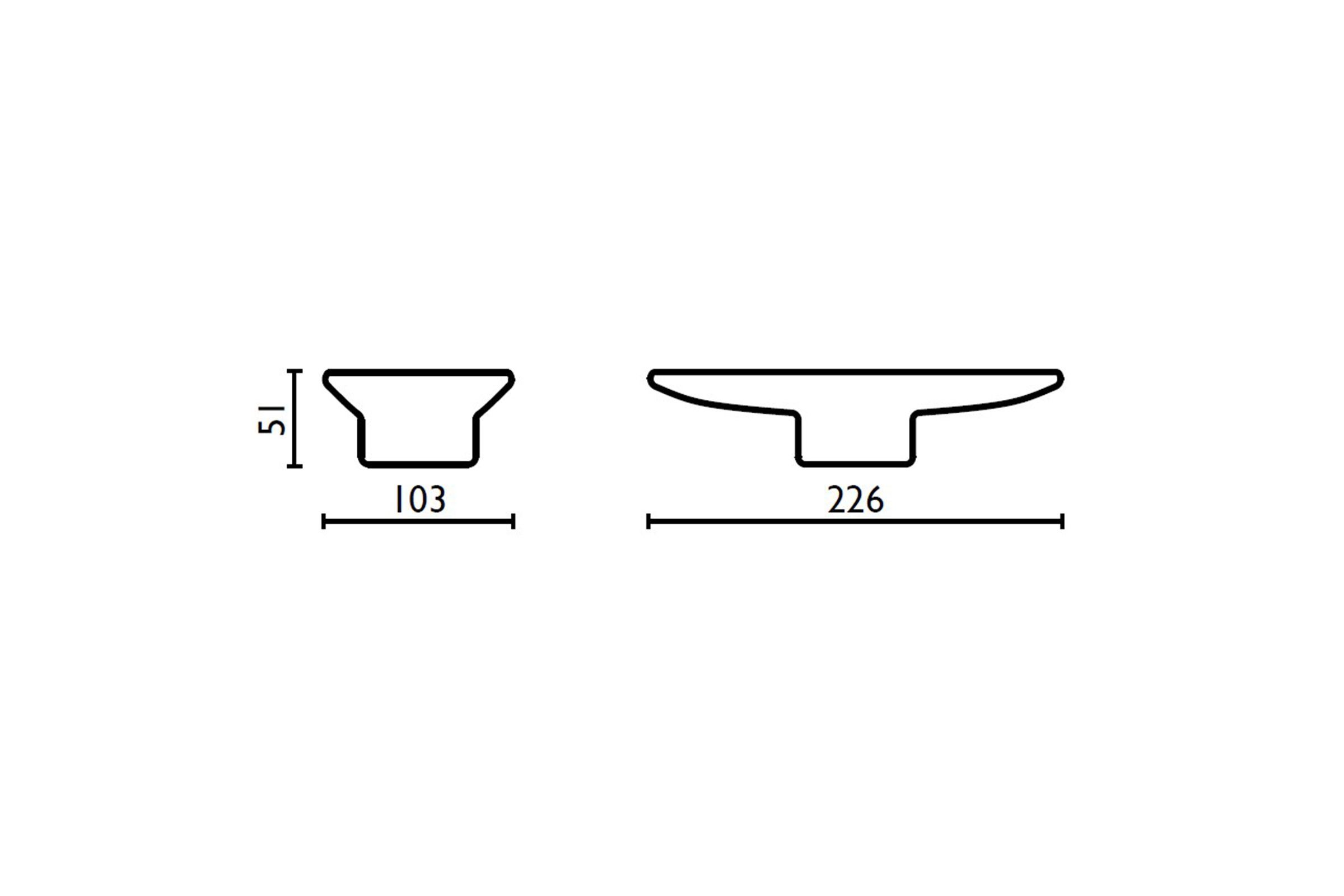 Spare double oval soap holder in ceramic - RI.09