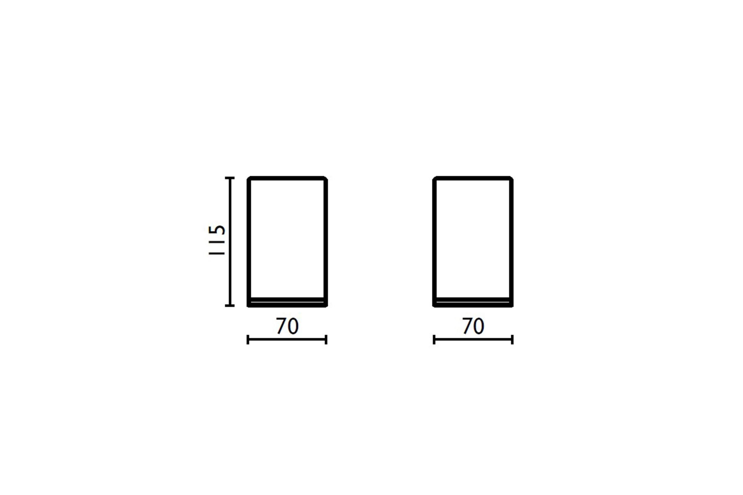 Standing tumbler in ceramic - AT742 cromo 51