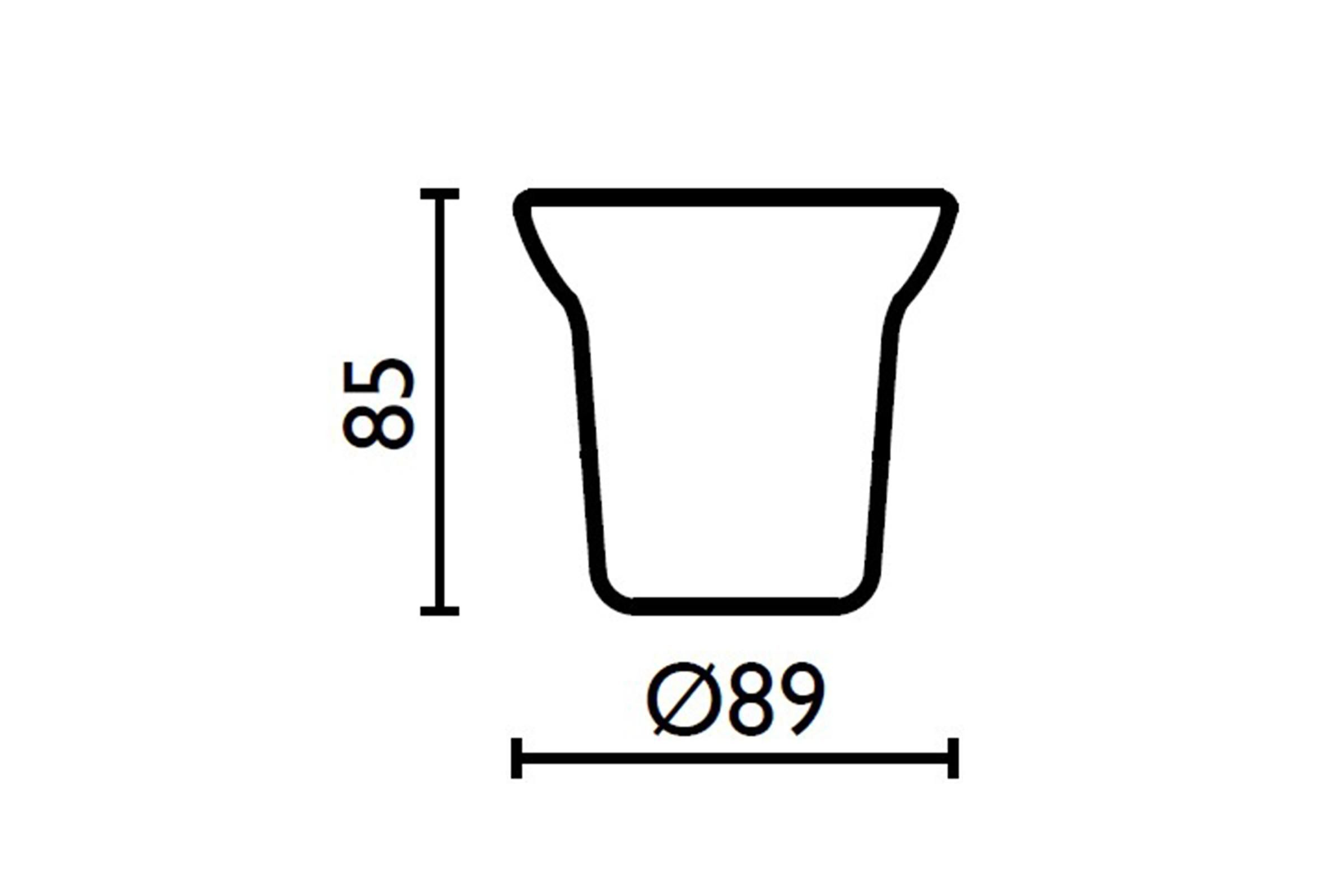 Ricambio bicchiere in ceramica Ø9 cm - RI.14