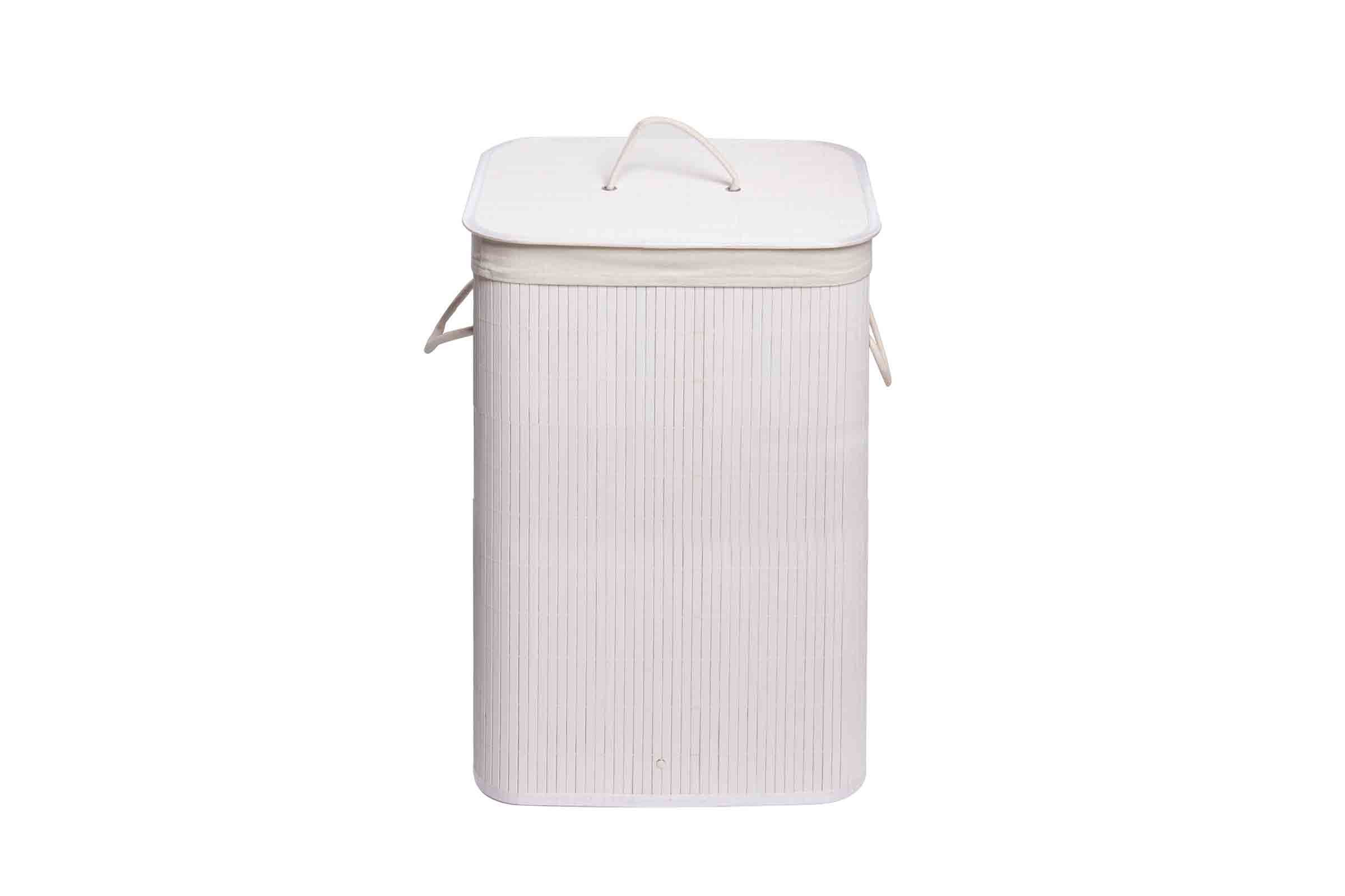 Cesto porta biancheria rettangolare - Balù Bianco