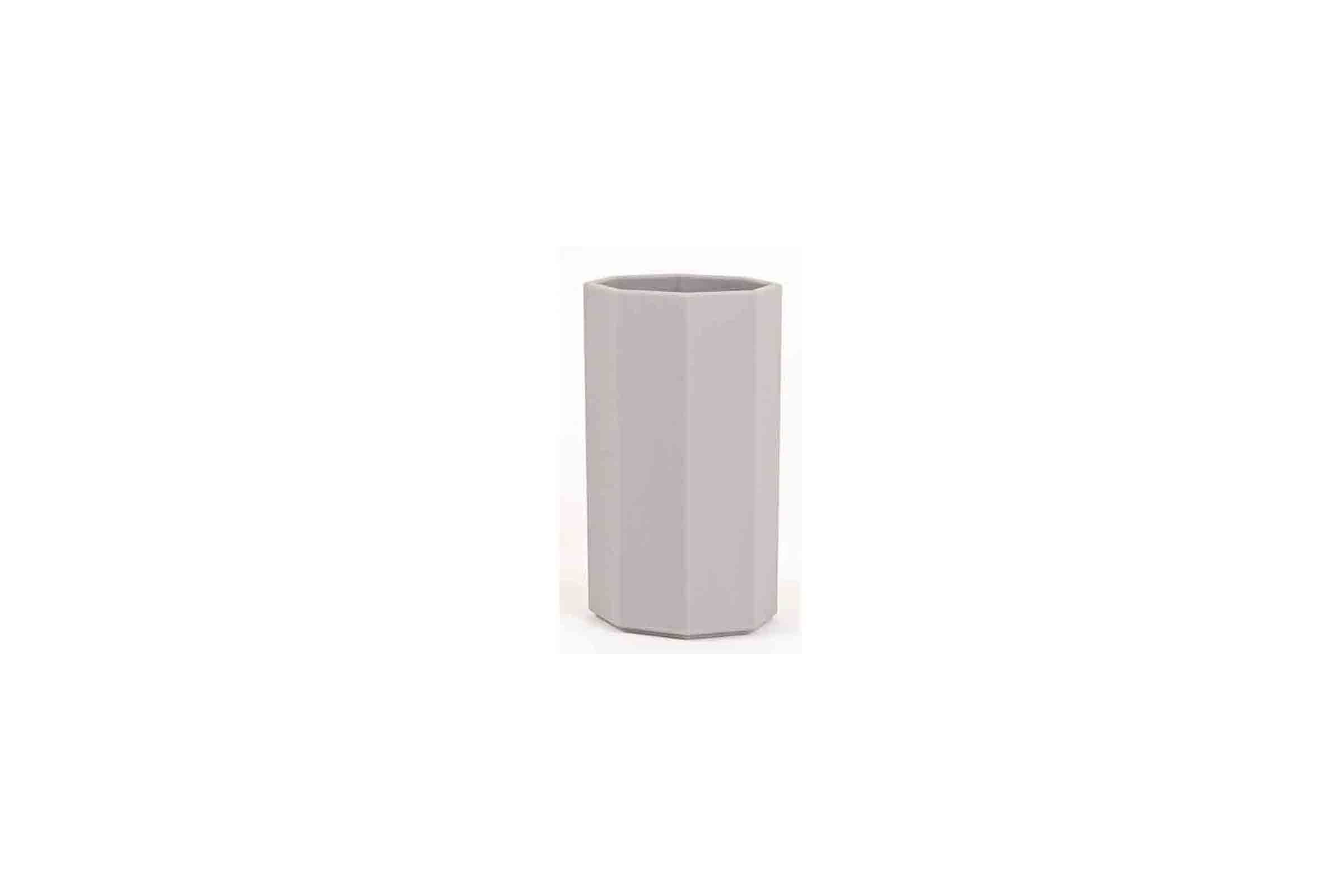 Accessori, appoggio, porta sapone dispenser porta spazzolini porta scopini - Porta spazzolino Otto Grigio opaco