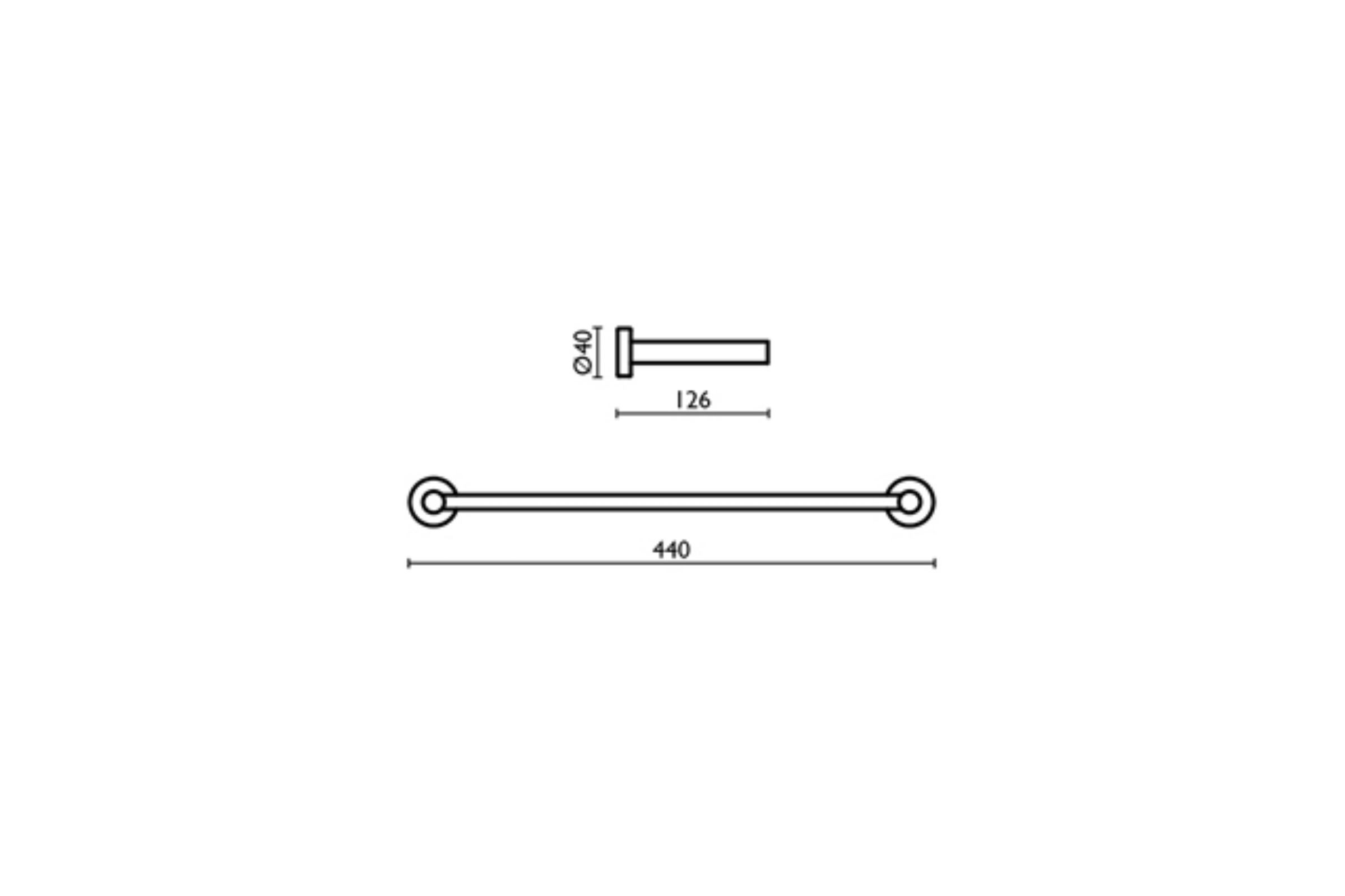 Porta salviette doppio 40 Tecno - TE 216