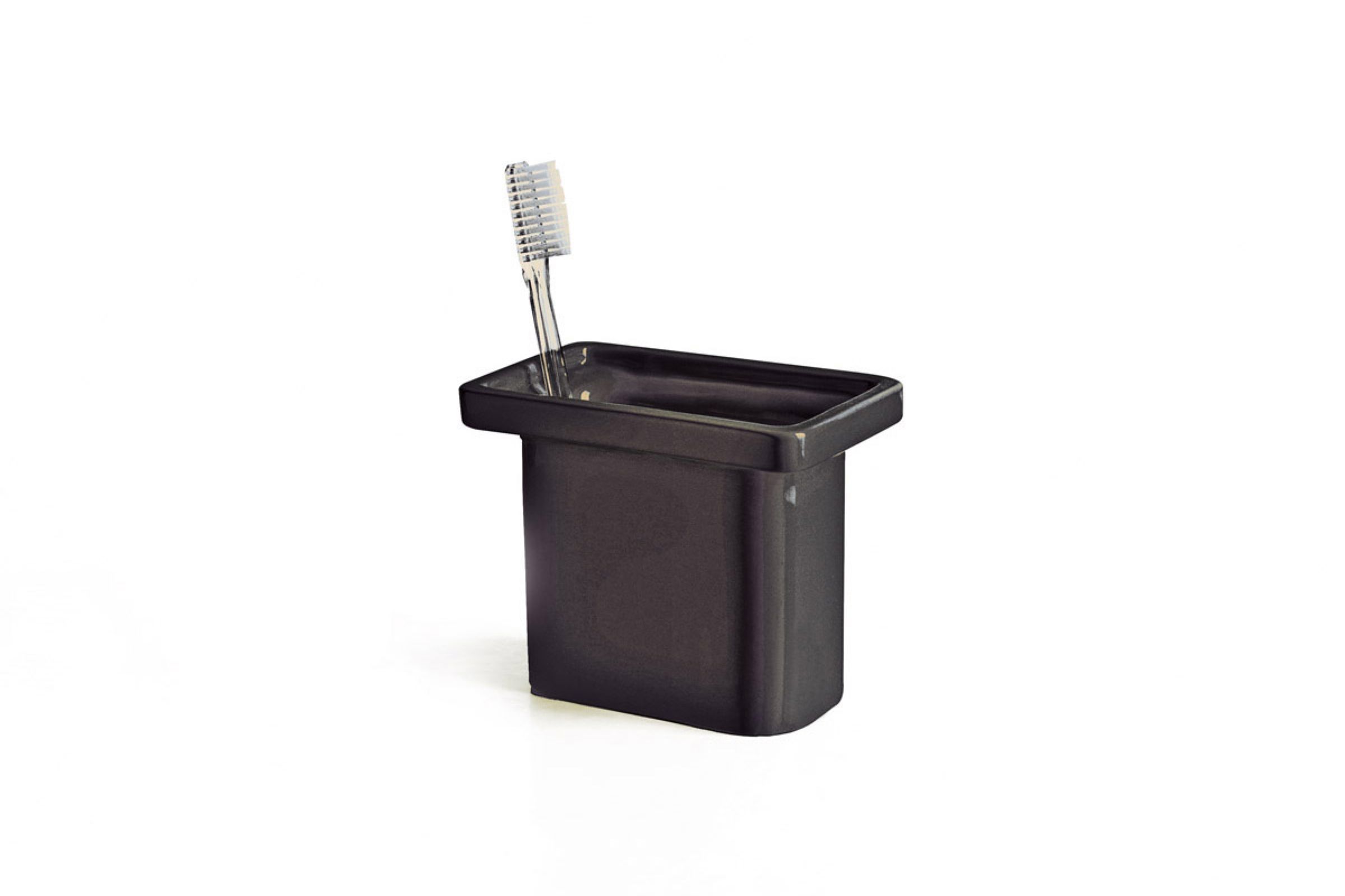 Toothbrush holder Cut - CT113   CN ceramica nera