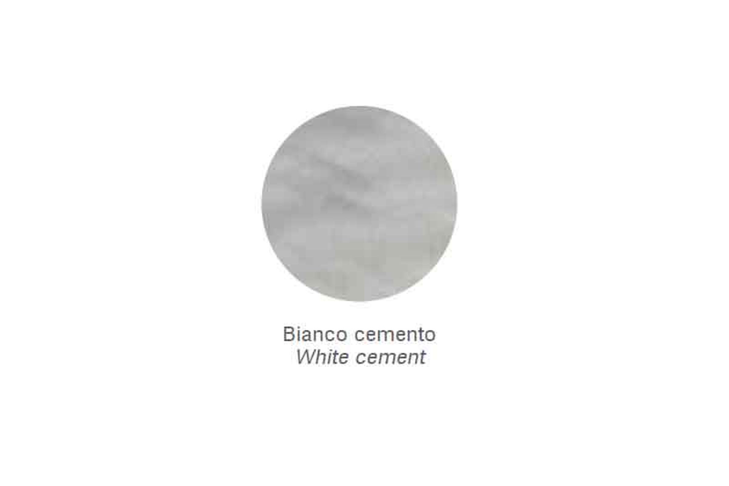Porta scopino metallo Zen - Porta scopino metallo appoggio Zen Bianco cemento