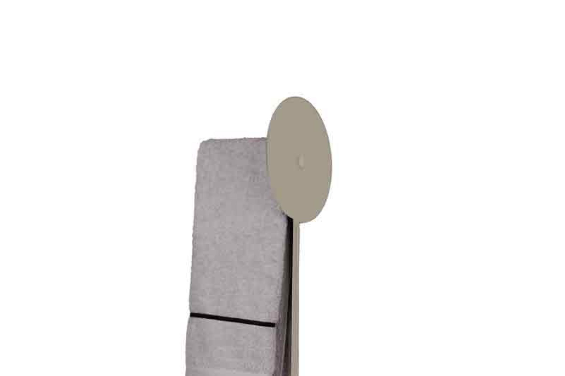 Piantana porta carta - porta scopino in metallo NON M’ AMA - Piantana porta carta - porta scopino in metallo NON M’ AMA Tortora