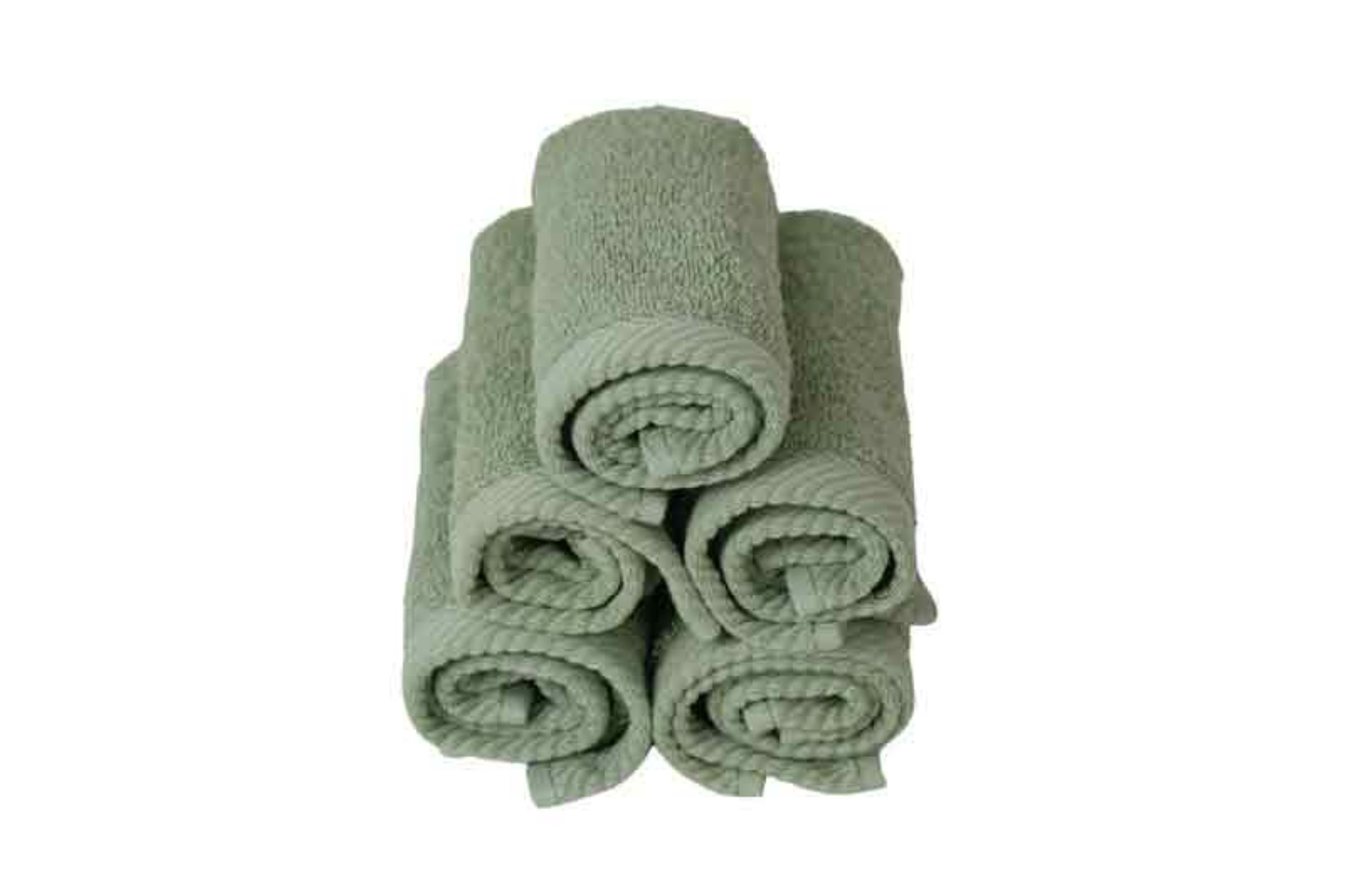 Salviette di cortesia (kit 5 pz) in puro cotone spugna 500gr - Salviette di cortesia (kit 5 pz) in puro cotone spugna 500gr  verde