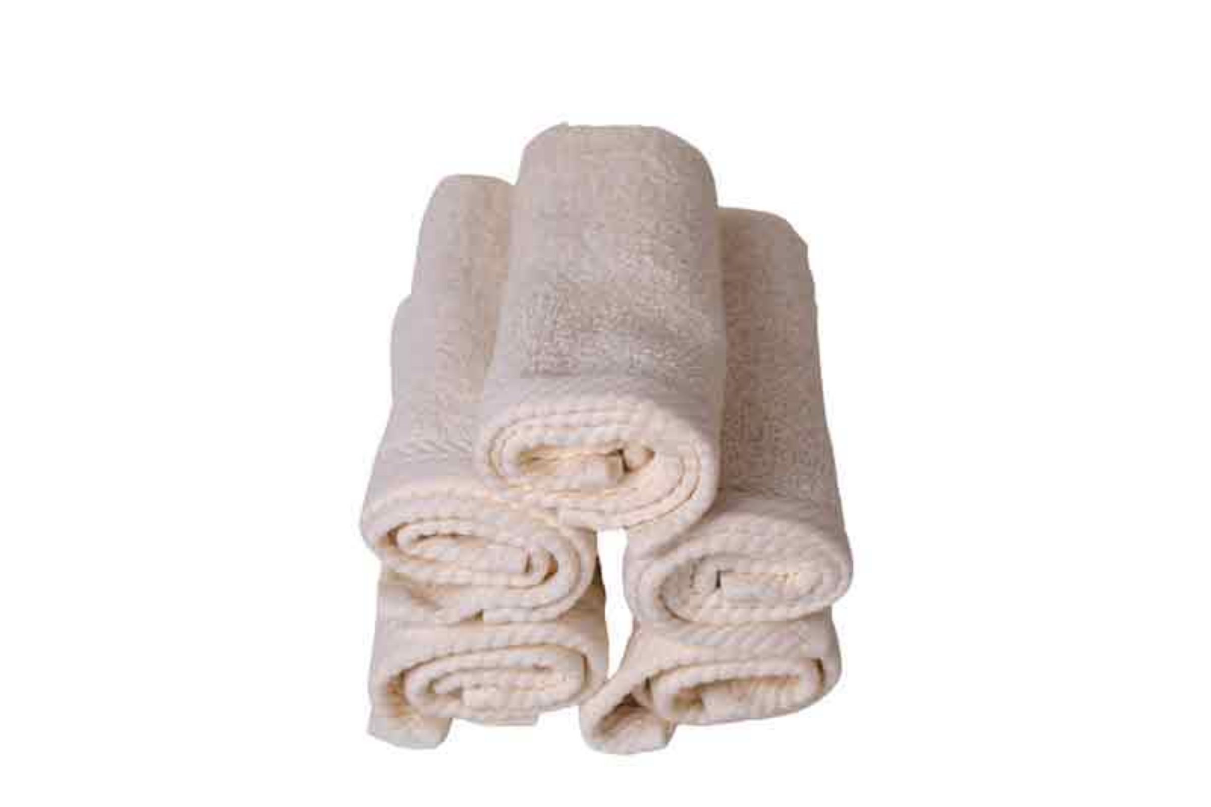 Salviette di cortesia (kit 5 pz) in puro cotone spugna 500gr - Salviette di cortesia (kit 5 pz) in puro cotone spugna 500gr panna