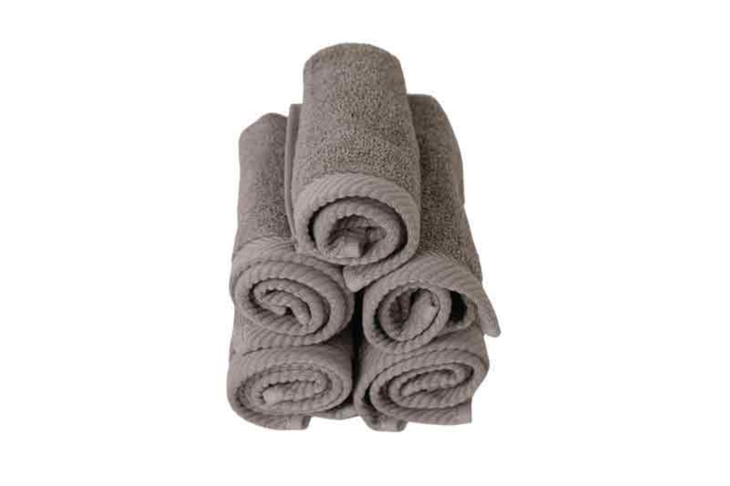 Salviette di cortesia (kit 5 pz) in puro cotone spugna 500gr - Salviette di cortesia (kit 5 pz) in puro cotone spugna 500gr tortora