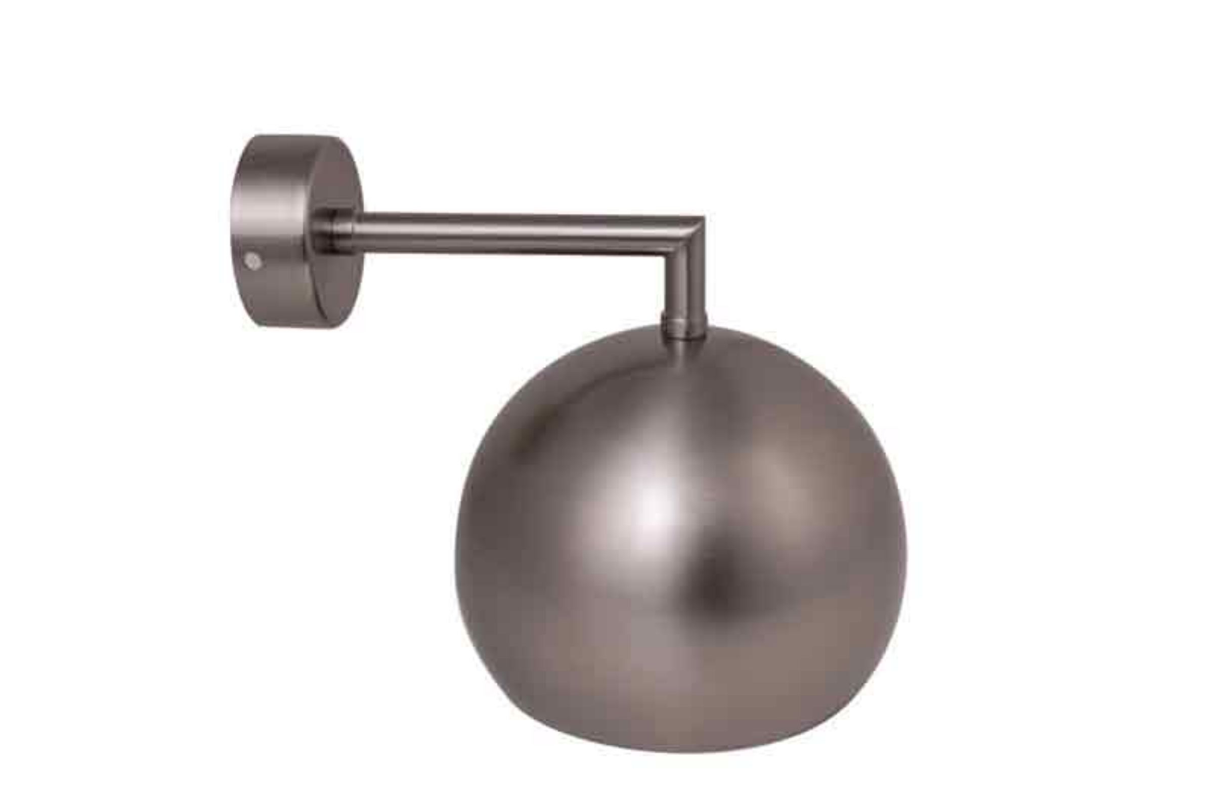 Applique “SFERA” in acciaio attacco lampada E27 - Applique “SFERA” in acciaio - finitura NICHEL MATT attacco lampada E27
