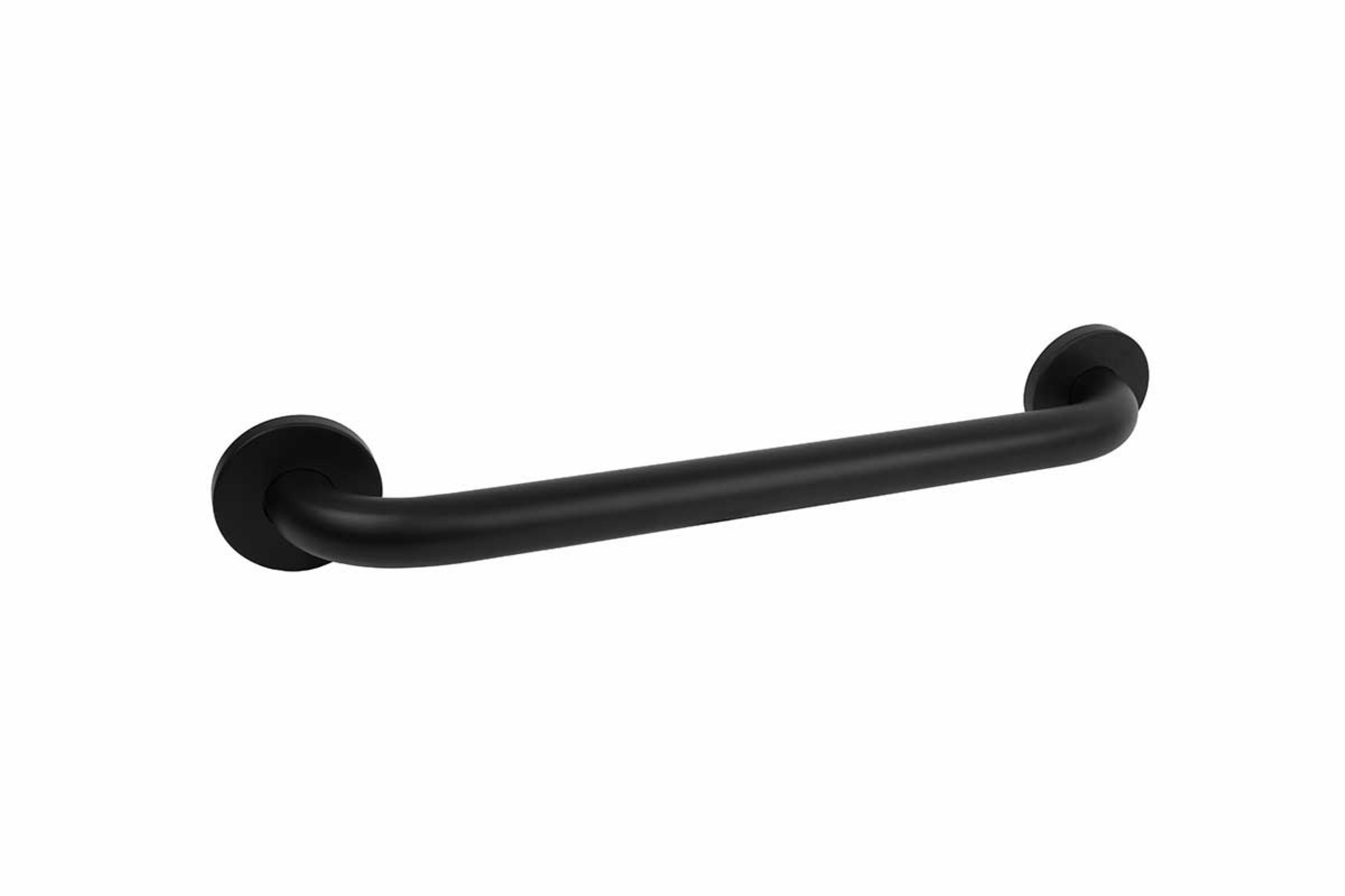 Maniglione in acciaio black disabili - Maniglione in acciaio black disabili 45 cm